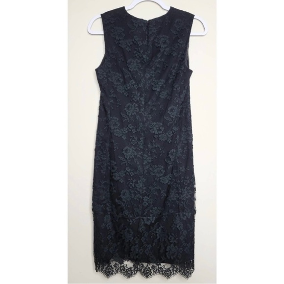 Theory Black Lace Overlay Dress - Size 0 - Picture 3 of 7